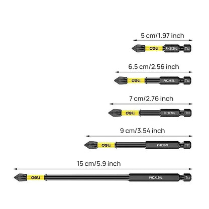 Non-Slip Cross Screwdriver Magnetic Batch Head High Hardness PH2 Screwdriver Bit Screw Driver Impact Drill Bit Hand Tools