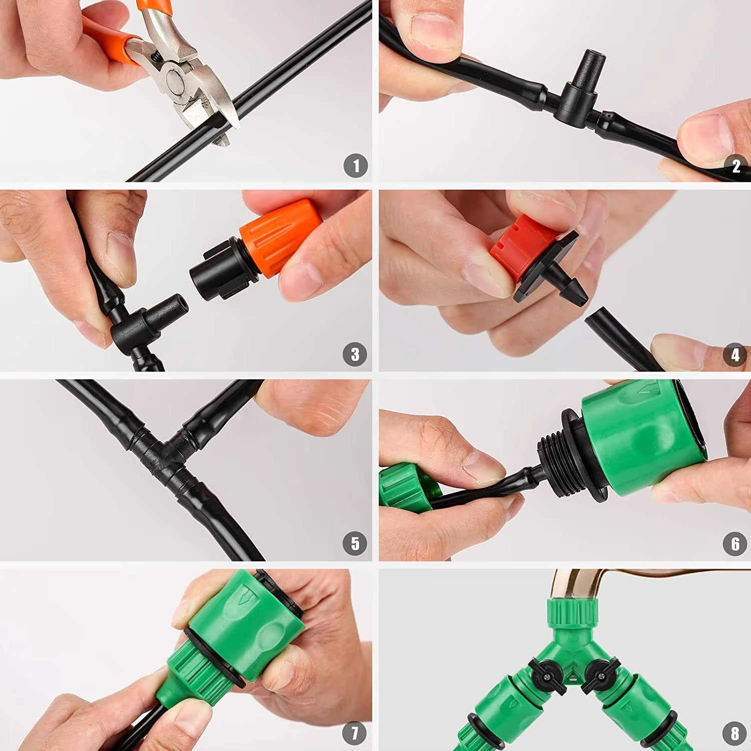 Irrigation System Garden Tools Drip Watering Kits Automatic Watering Hose with Adjustable Convenient Installtion Saveing Water