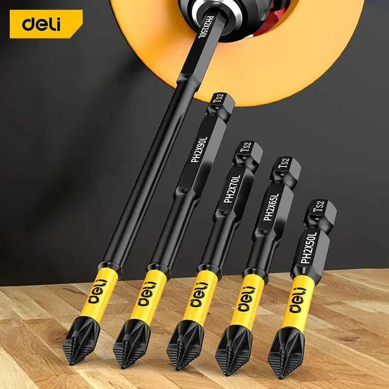 Non-Slip Cross Screwdriver Magnetic Batch Head High Hardness PH2 Screwdriver Bit Screw Driver Impact Drill Bit Hand Tools