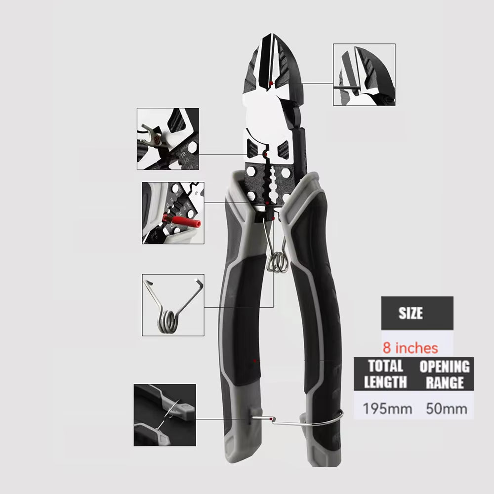 Universal Multifunctional Diagonal Pliers Needle Nose Pliers Hardware Tools Universal Wire Cutters Electrician Wire Pliers