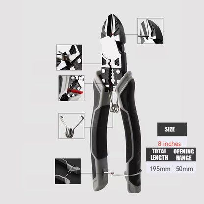 Universal Multifunctional Diagonal Pliers Needle Nose Pliers Hardware Tools Universal Wire Cutters Electrician Wire Pliers