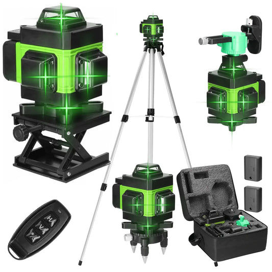 Niveau Laser 360° Vert – Autonivelant avec Trépied Pro