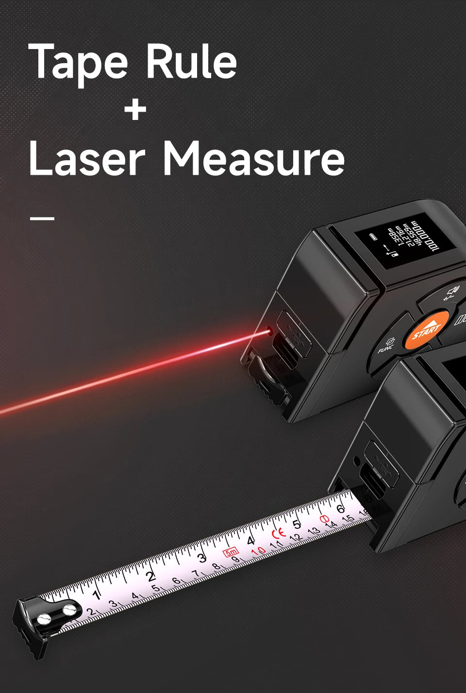 Mètre Laser Numérique Rechargeable