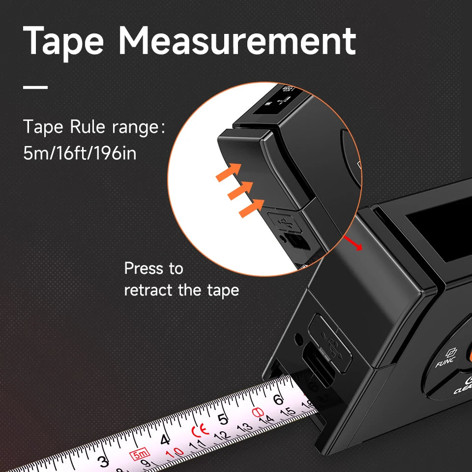 Mètre Laser Numérique Rechargeable