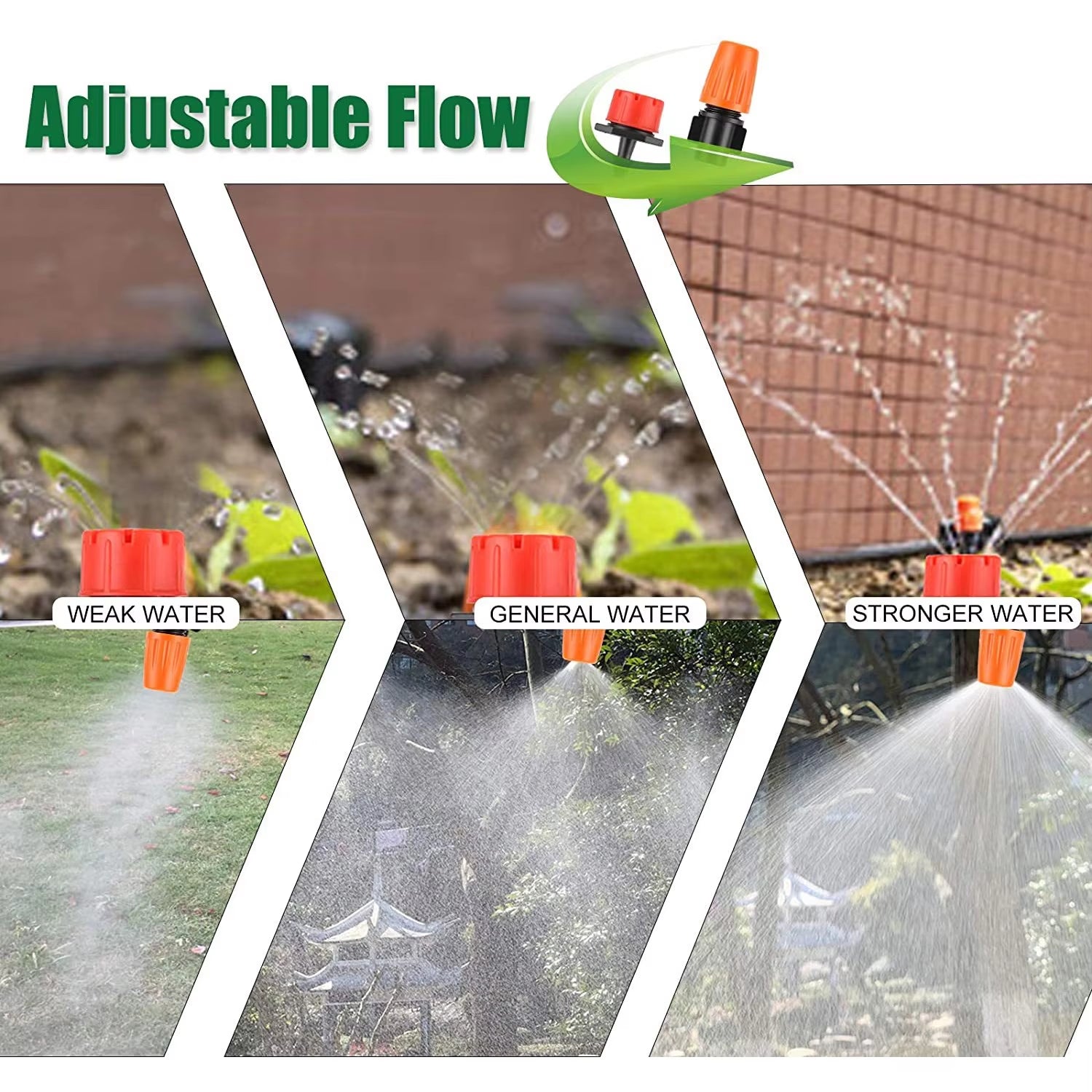 Irrigation System Garden Tools Drip Watering Kits Automatic Watering Hose with Adjustable Convenient Installtion Saveing Water