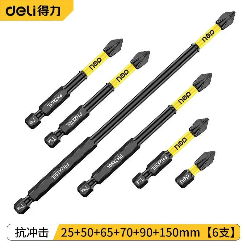 Non-Slip Cross Screwdriver Magnetic Batch Head High Hardness PH2 Screwdriver Bit Screw Driver Impact Drill Bit Hand Tools
